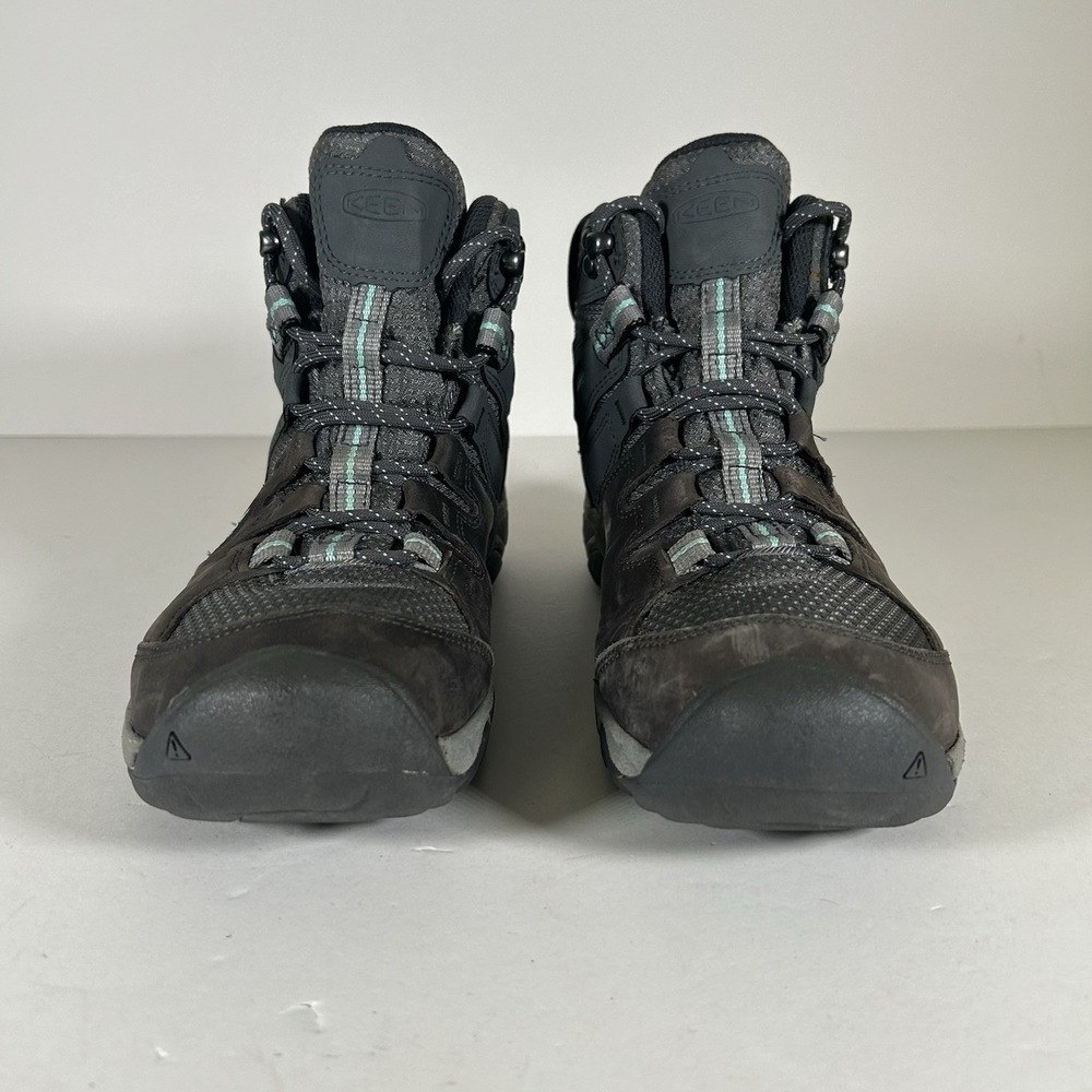 KEEN Womens Steens Mid Gray Hiking Boots Outdoors Size 9 (4504609) - Picture 2 of 16